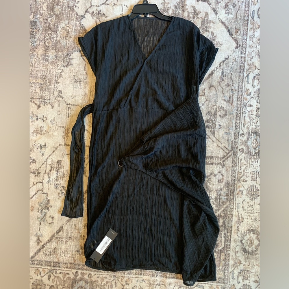 S・DEER Women's Double V Neck Dress, Formal Midi dress size large - Picture 6 of 6